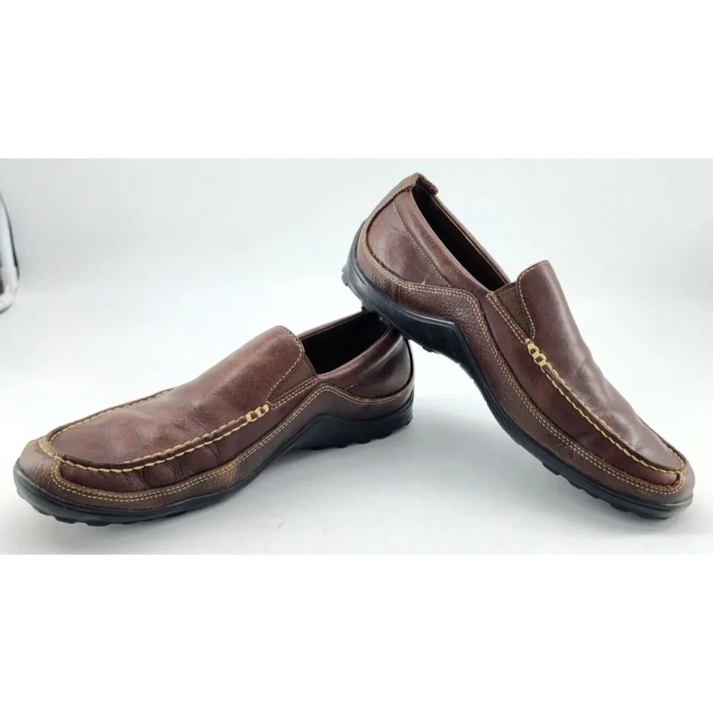 Cole Haan Brown Leather Tucker Venetian Slip-On Loafers Shoe Men's Size 10M‎